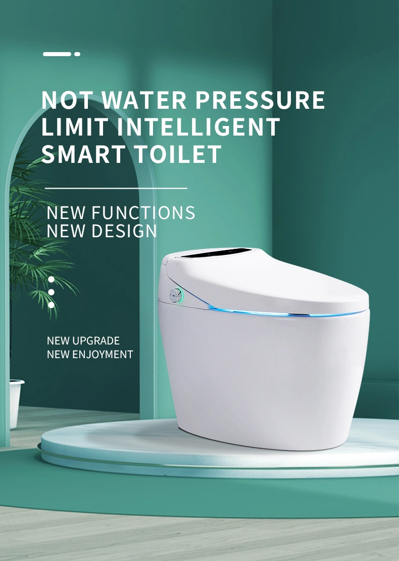 Ovs Modern White Water Close Sanitary Ware Ceramic Bathroom Wc Intelligent Smart One Piece Toilet