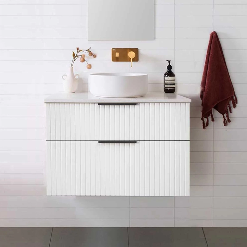 75cm Wall Hung Matte White Bathroom Vanity